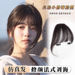 空気の前髪のかつらの女性の頭の上の小千代の自然の額のフランス式の偽の前髪の無痕の薄い金の斉前髪