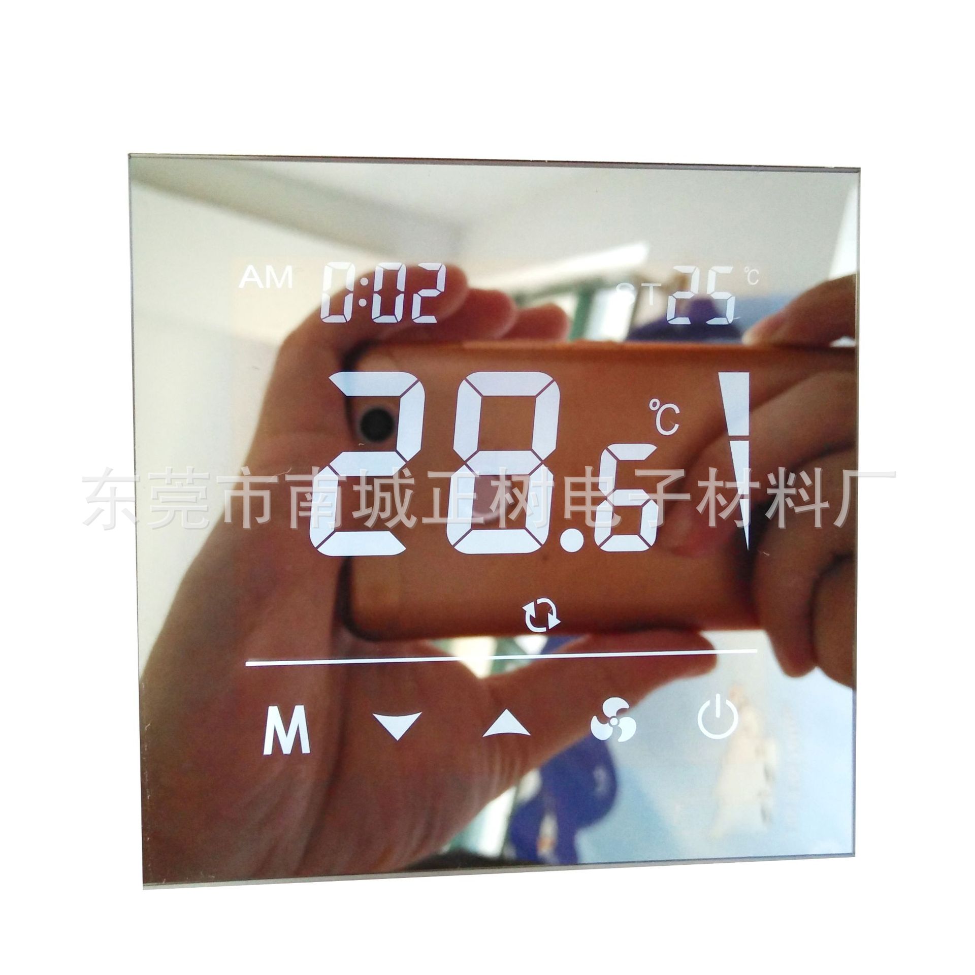 亚克力PC有机玻璃非导电电镀丝印开关触摸镜片控制面板