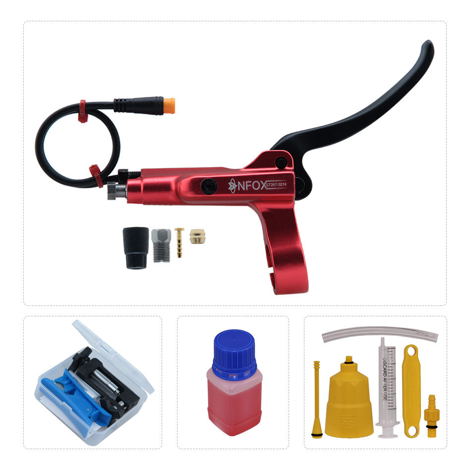 Manija de freno de apagado NFOX GT267 de 3 pines adecuada para bicicleta eléctrica Ebike manija de freno de motor Hall de ocho vías