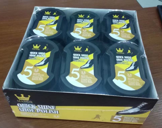 Minguang colorless shoe polish small I-shaped shoe wax shoe brush double-sided integrated sponge wipe Multifunctional leather decontamination care bright