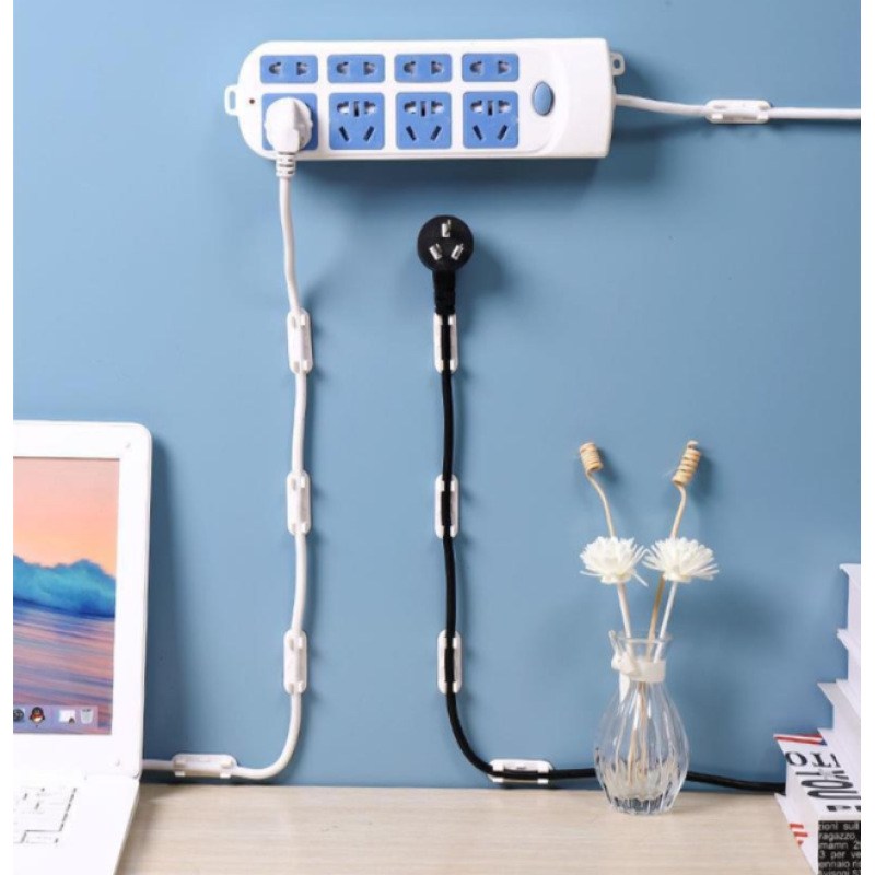 电线固定器免打孔理线器线夹子数据线路卡夹卡扣网线收纳走线神器