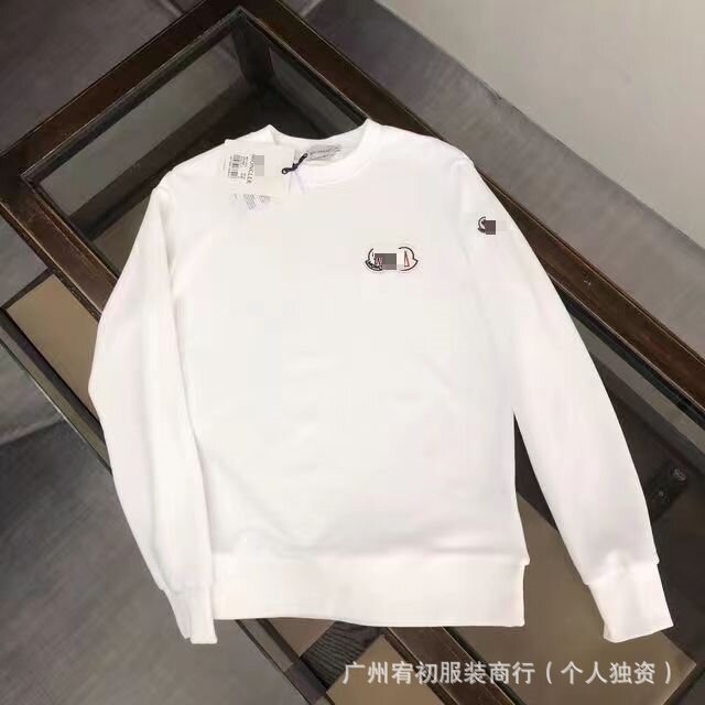 2025 春と秋の新スタイル M クラシック多用途ダブルロゴ刺繍バッジスウェットシャツ男性と女性のための同じスタイルカジュアルルーズ|undefined