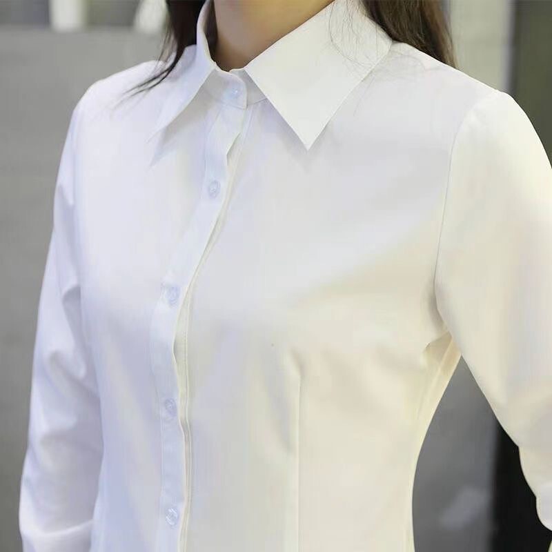 春夏秋短袖衬衫韩版修身正肩显瘦职业休闲时尚衬衣上衣女通勤风|undefined