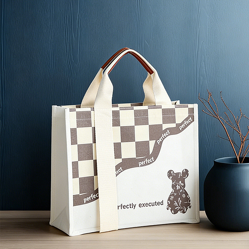 Bolsa de lona Bolsa de tote de oso personalizada Bolso de lona tridimensional para estudiante Carpeta personalizada con logo Bolsa de lona pequeña image 29