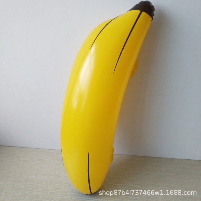 跨境大号充气香蕉活动派对道具PVC充气玩具香蕉活动拍照道具批发