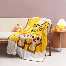 迪士尼奇奇蒂蒂兒童單層小毛毯法蘭絨嬰兒空調毯子寶寶毯午睡毯