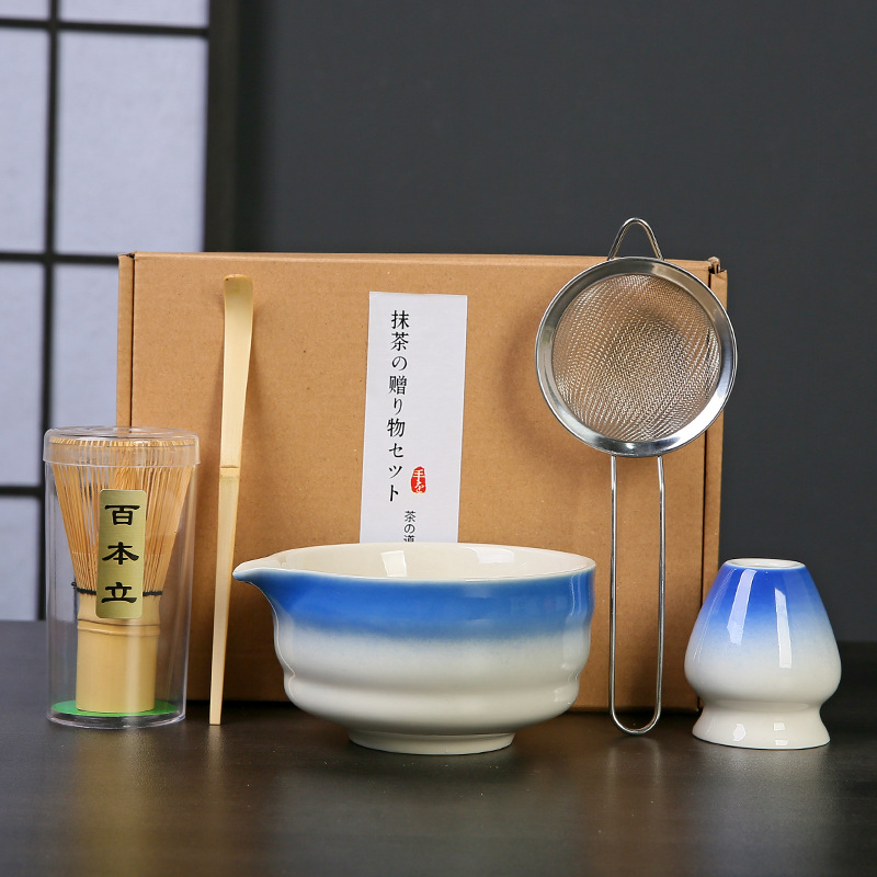 Transfronterizo exclusivo para el set de té Matcha japonés caja de regalo de té Matcha cepillo de té de 100 libros de té Matcha de la dinastía Song