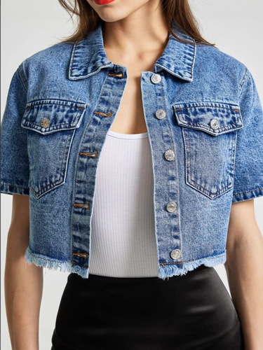 -YT0042# European and American Casual Women's All-Match Slimming Trendy Top Denim Jacket