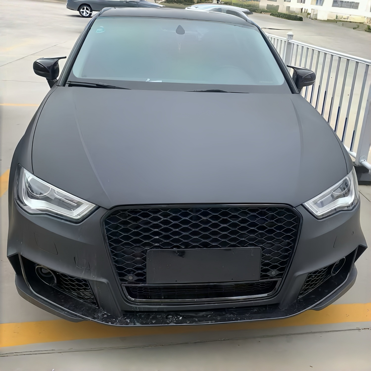 14-16 Models Suitable for Audi A3 Modification to Rs3 Body Kit, Front Bumper, Rs Grille for Two and Three-Box Vehicles