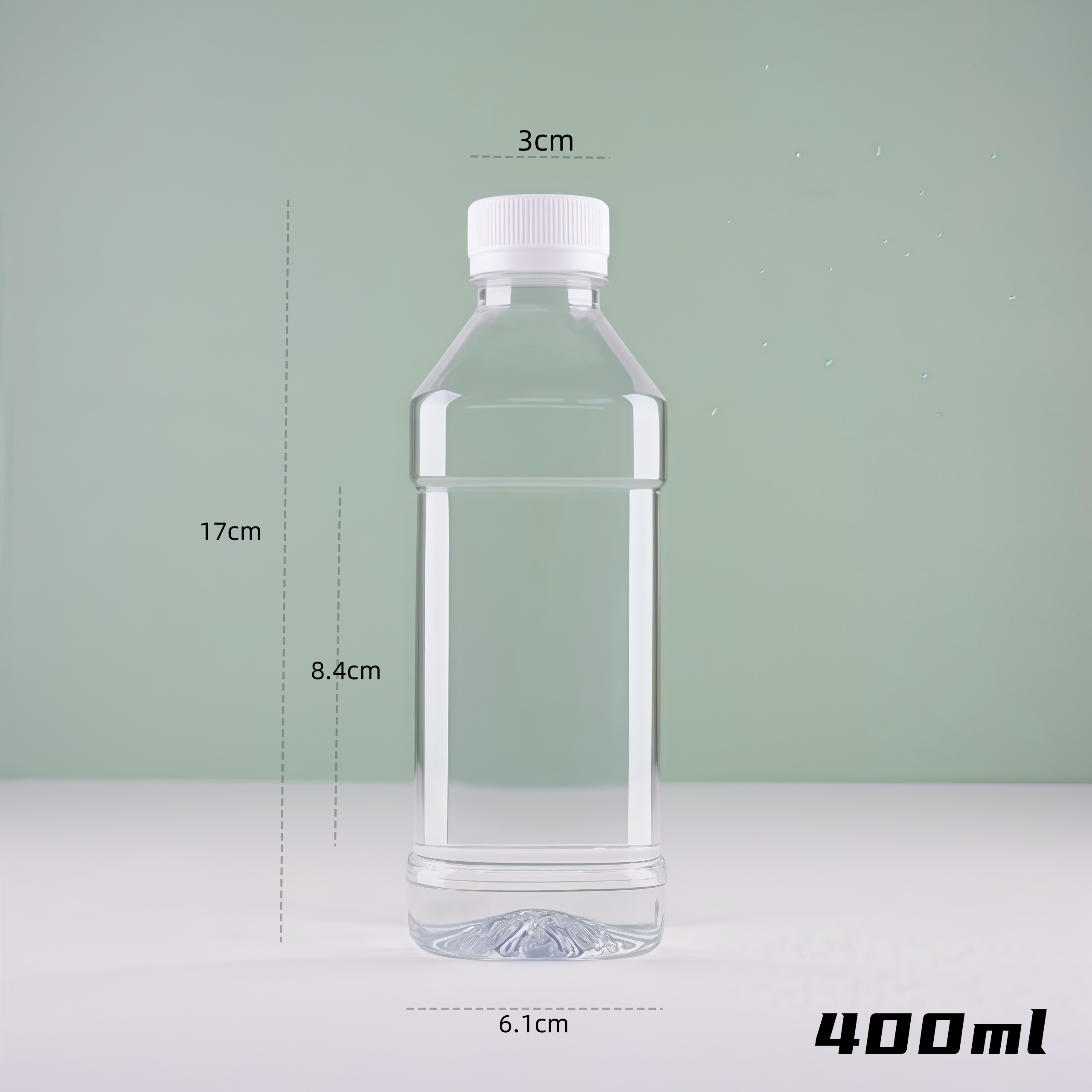 Botella de plástico para mascotas, botella de agua mineral transparente, botella de jugo de fruta desechable, botella de aceite y vino desechable con tapa sellada