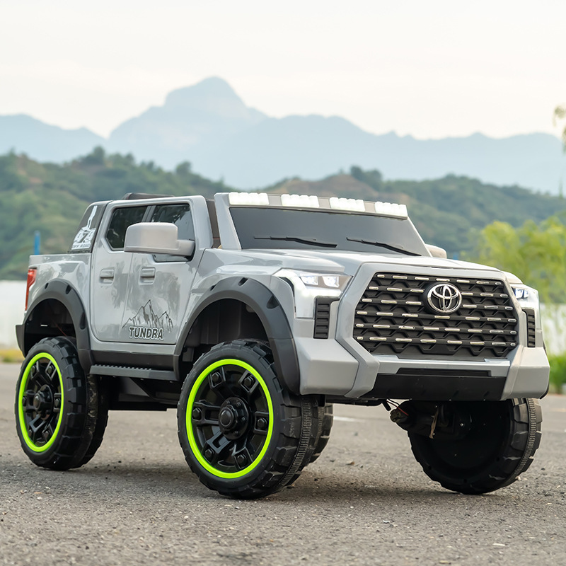 Coche de juguete eléctrico de dos personas para niños, coche de batería de control remoto, coche de regalo de cumpleaños para niños y niñas