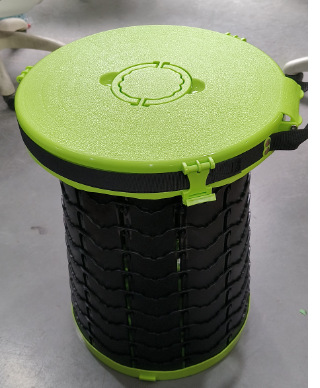 Inodoro plegable de séptima generación para acampar al aire libre, inodoro móvil de emergencia temporal, bote de basura multifuncional, envío directo de fábrica transfronterizo