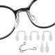 Children's Glasses Silicone Nose Pare Inserted and Inserted One-piece Nose Pare Water Drops U-shaped One-piece Nose Pare Glasses Holder