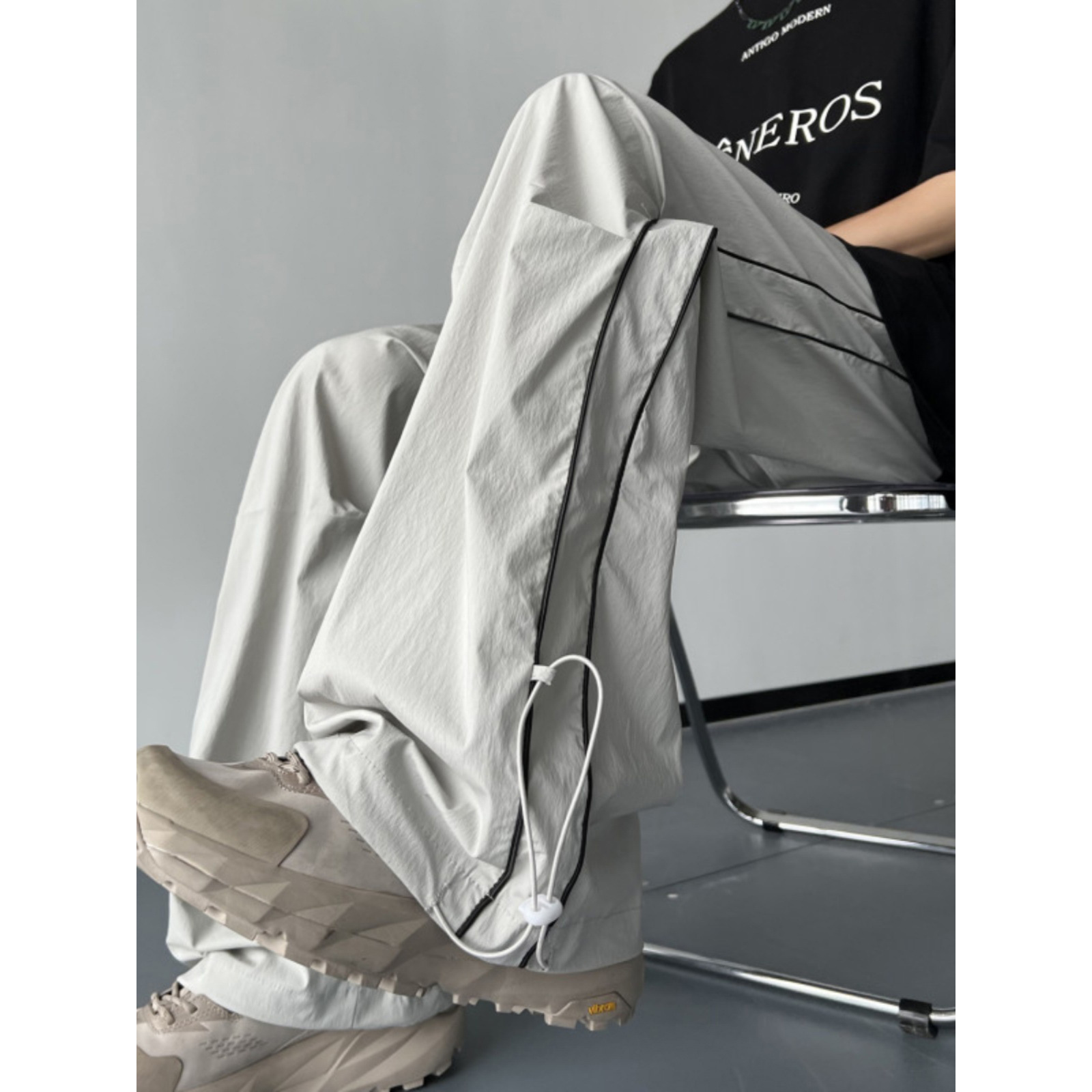 High Street Paratroopers Pants Men's 2024 Spring and Summer New American Stripe Quick-drying Workwear Sports Casual Trousers