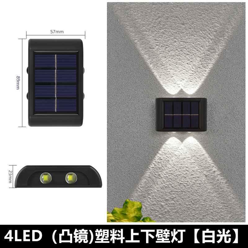 Lámpara de pared solar al aire libre paisaje patio ambiente impermeable exterior decoración de pared terraza luminosa luz de pared lavable