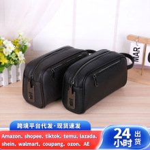 跨境新款男士手拿包密码锁大容量商务休闲手拎包软皮多口袋手包男