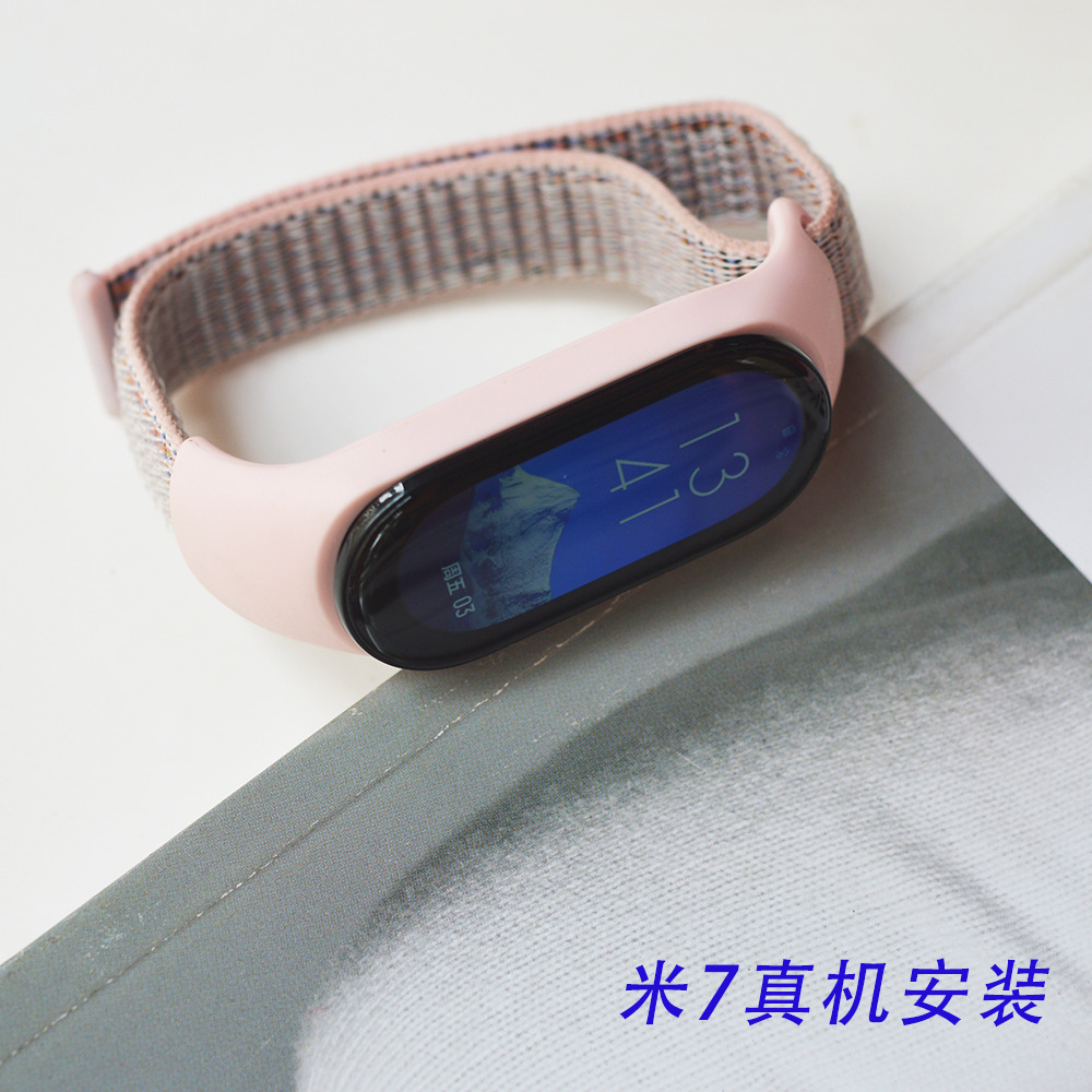 Adecuado para mi pulsera 76543 correa de bucle de nylon pulsera mi pulsera 7 pulsera xiaomi band7