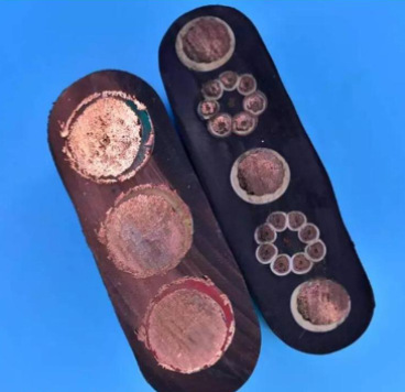 卷筒用扁电缆抗拉,耐磨,耐弯曲3*120+2*70