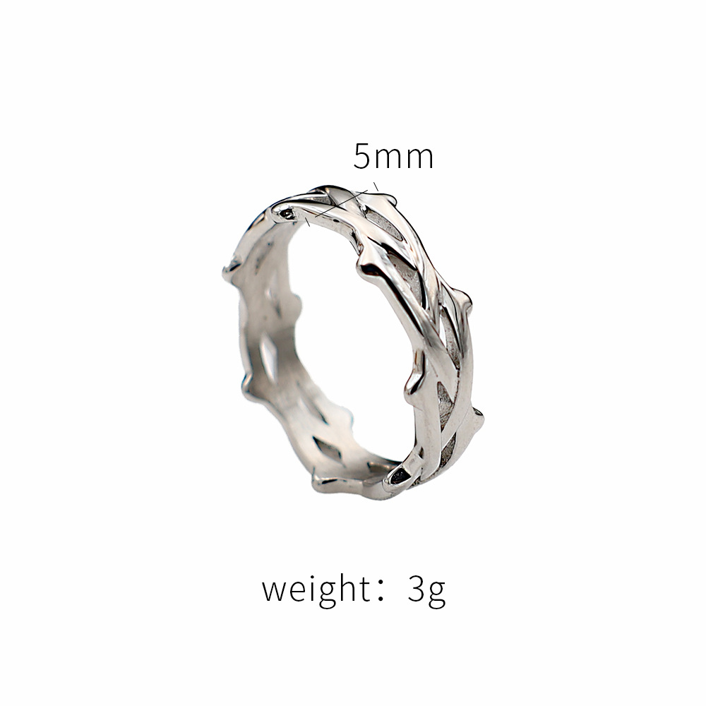 Bramble Vine Woven Gold Plated Non-fading Ring