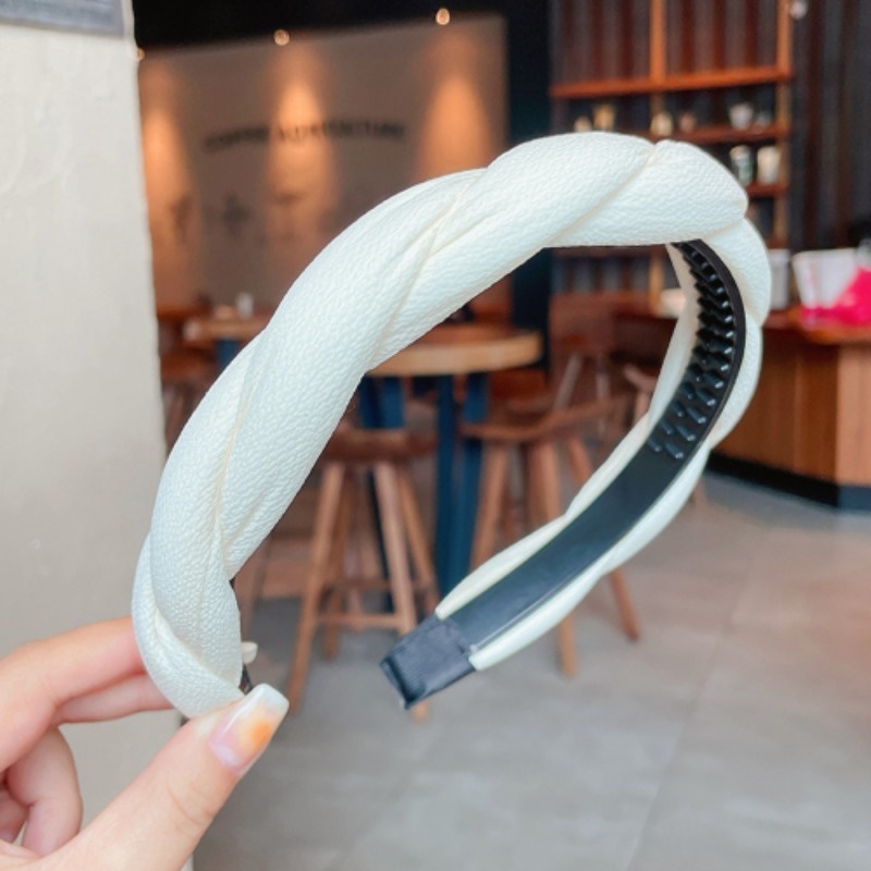 轻奢高端发箍气质百搭发饰碎发整理发捆纹理感高颅顶头箍日常外戴|undefined