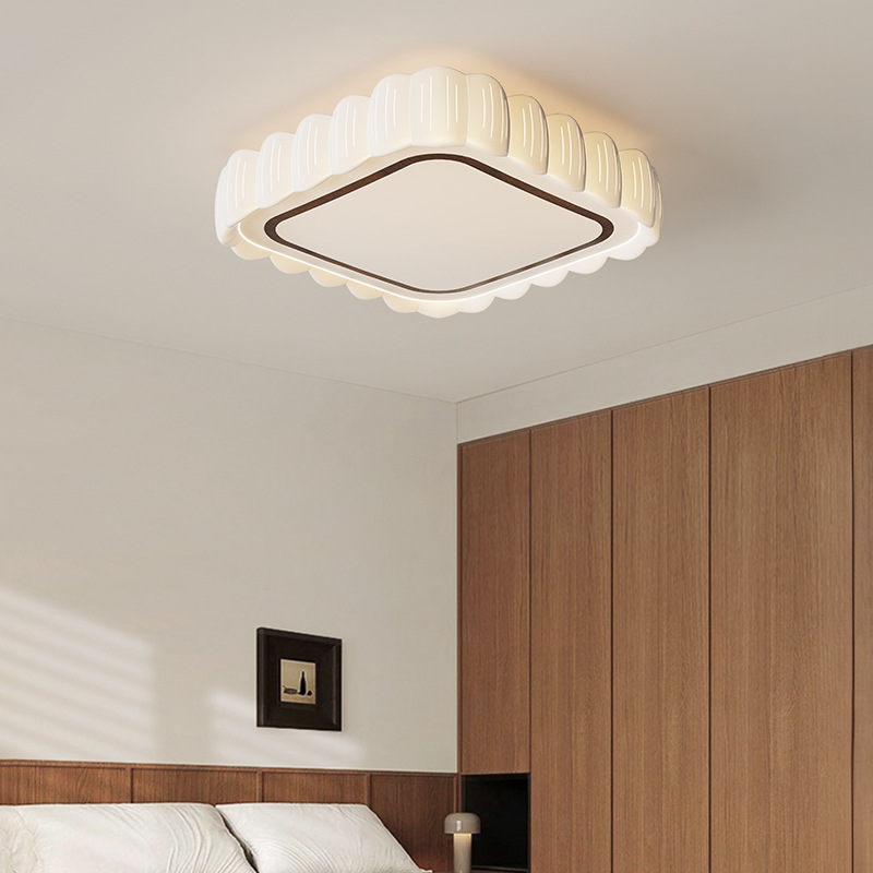 Luz de techo de la sala de estar francesa 2026 nueva cálida y simple protección de los ojos creativa lámpara de pasillo rectangular 461L