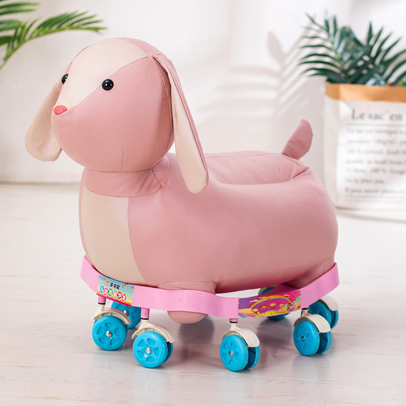 かわいい多機能動物プーリーソファー椅子子供赤ちゃんシートベンチ取り外し可能な技術布滑車玩具|undefined