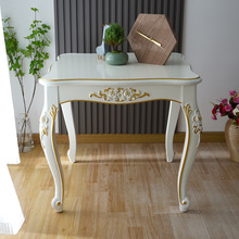 欧式边几客厅沙发可移动小户型小方桌白色家用雕花小茶几角几