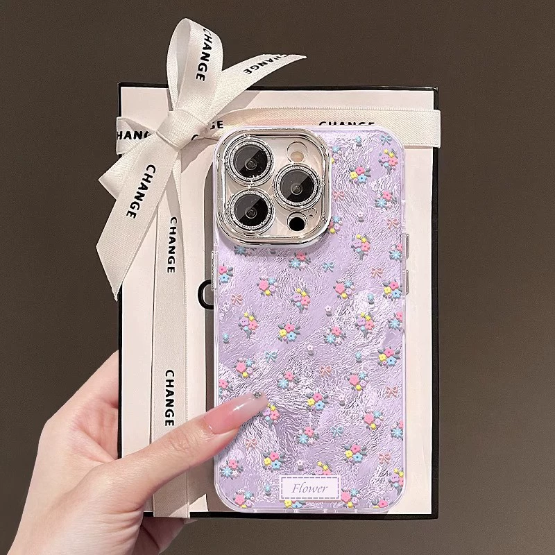 Весна и лето полный экран цветы подходят для OPPO RENO12 чехол для мобильного телефона высокой точности RENO12PRO ледниковый узор суть дырка