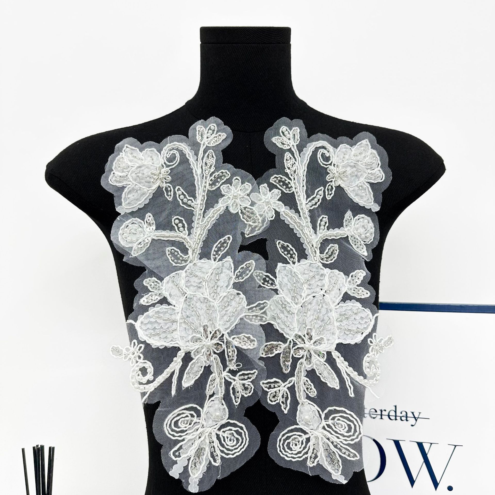 Red inferior plateada sequinilla bordada a mano ropa de rendimiento floral nueva chaqueta china cheongsam vestido de boda accesorios de decoración image 11