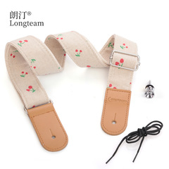 個性棉麻尤克里里背帶小四弦ukulele肩帶尤克里里尾釘背帶斜跨