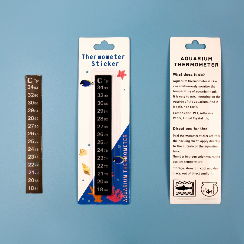 Термометр для аквариума, термометр для рептилий, блистерная упаковка, тест на изменение температуры воды для домашних животных, цифровой дисплей, термометр для аквариума