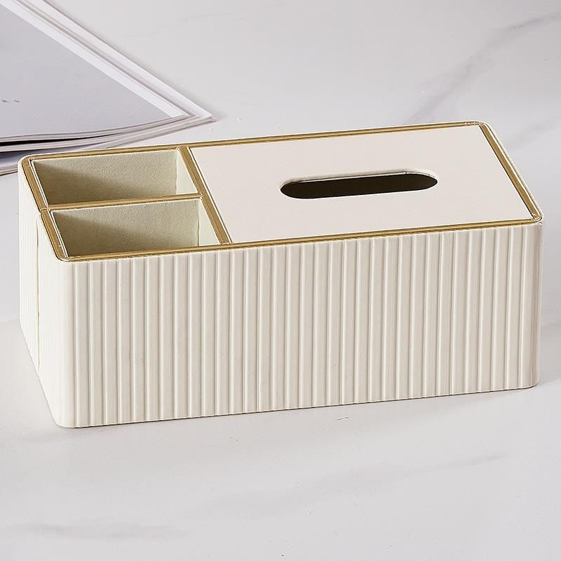 Sala de estar minimalista moderna, control remoto multifuncional, caja de pañuelos, mesa de comedor de lujo ligera para el hogar, mesa de centro, caja de dibujo de papel, decoración floral