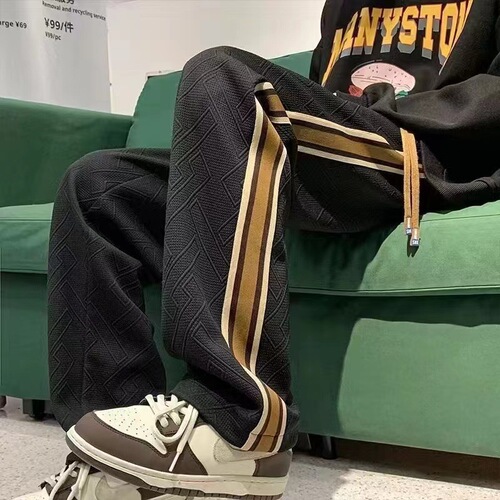 Men's pants spring and autumn fashion brand all-matching straight high-end loose sports pants