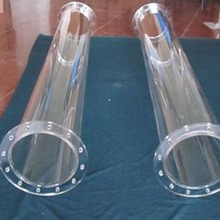 厂家生产大口径石英管焊法兰、耐高温玻璃管，价格优惠