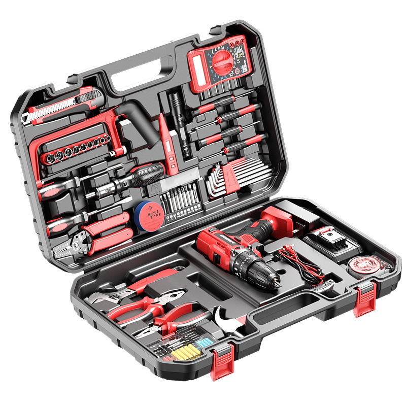 无线锂电钻锂电池充电式手枪钻家用工具套装电动螺丝刀多功能电钻