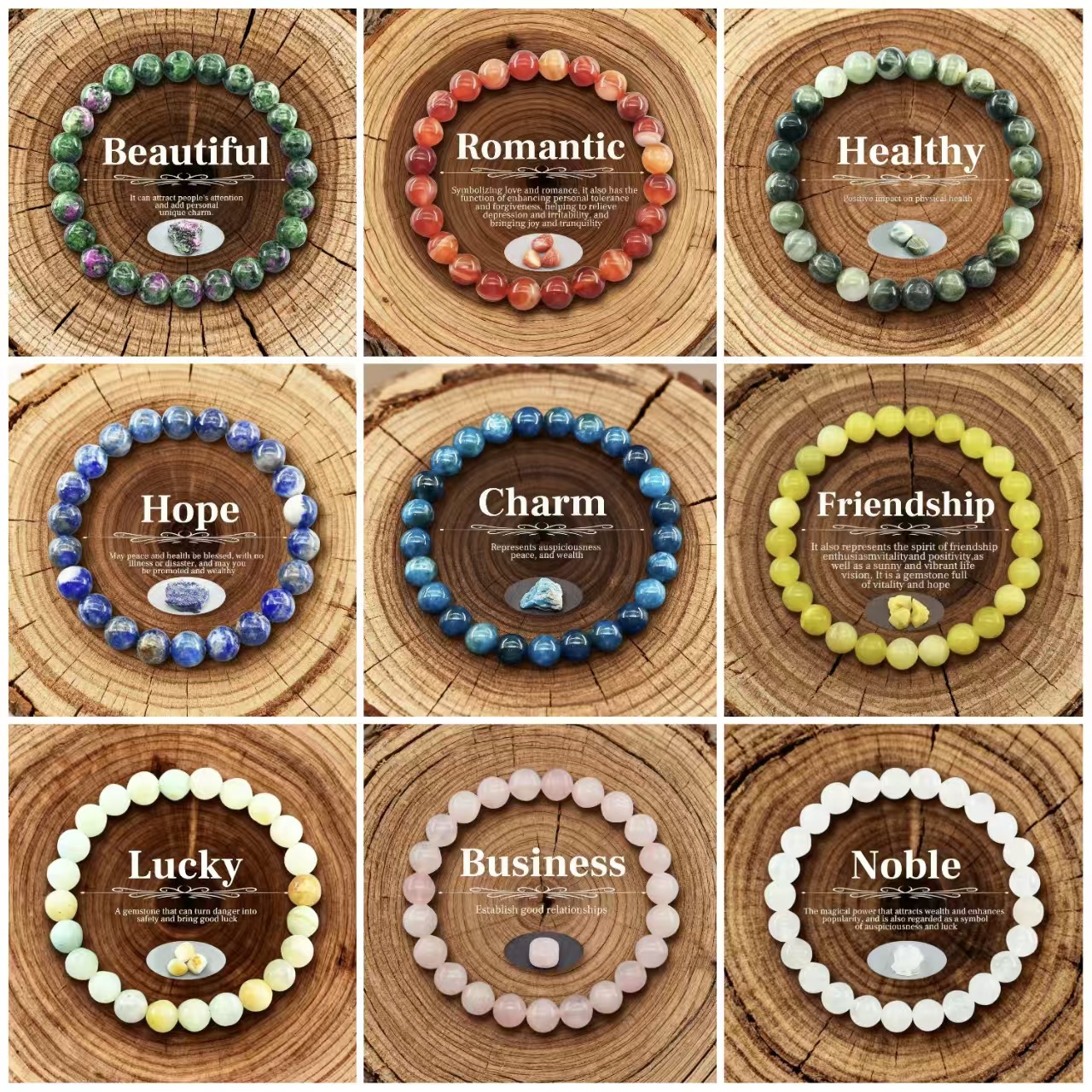 亚马逊欧美跨境爆款手链轻奢高级感天然石水晶虎眼石串珠手串配饰