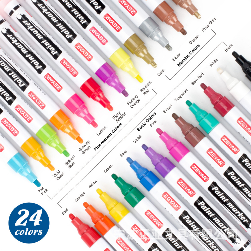 Lightly Customized Paint Pen Quick-Drying DIY British Waterproof Oil-Based Ink Japanese Pen Tip High Quality Amazon Hot Sale
