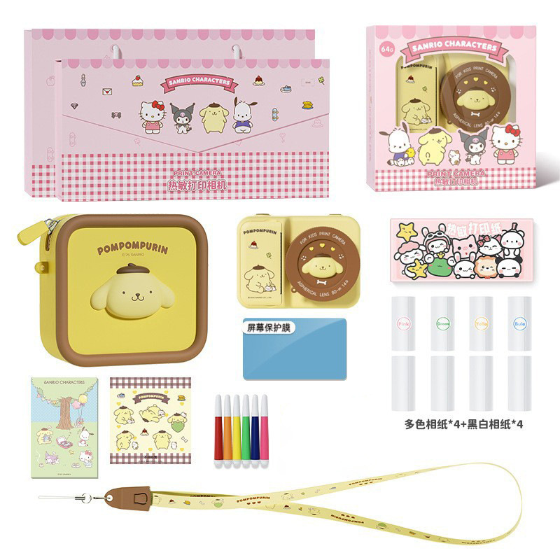 Pudding Dog Palladium + paquete B3 + tarjeta de memoria 16G + 8 rollos de papel de impresión + cable de datos colgante + pegatinas + bolígrafo de color + caja de regalo