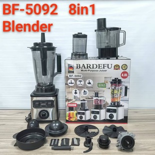 Cross-Border 8in1 Multifunctional Wall Breaker Bf-5092 Durable Stainless Steel 4 Liter Mixing Material Ice Crusher Juicer