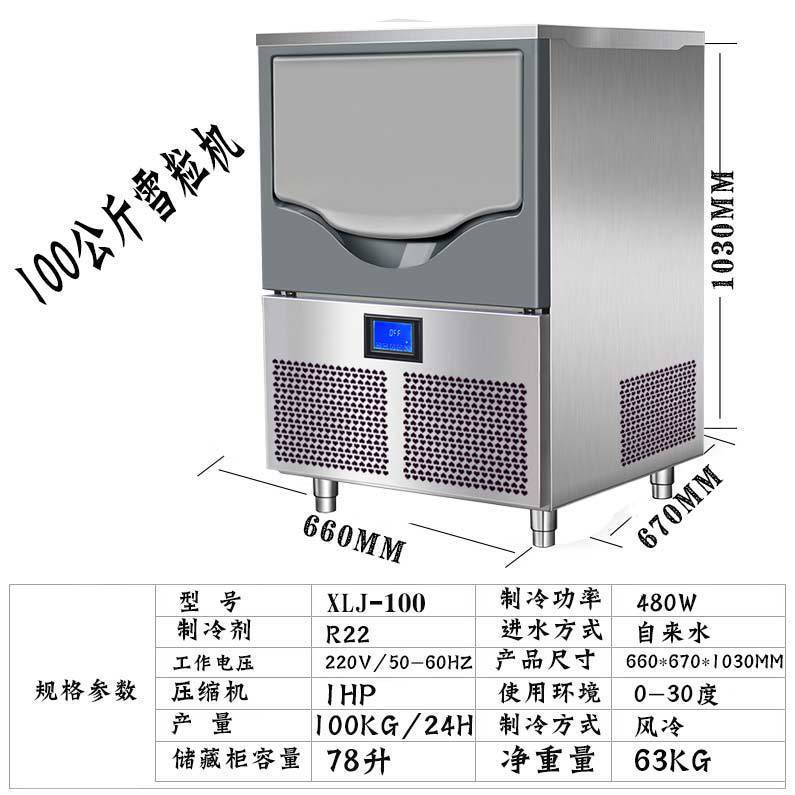 Pellet Ice Maker Xlj-200 Snowflake Ice Smoothie Ice Crusher Laboratory Restaurant Ice Granulator Commercial + Vertical Type