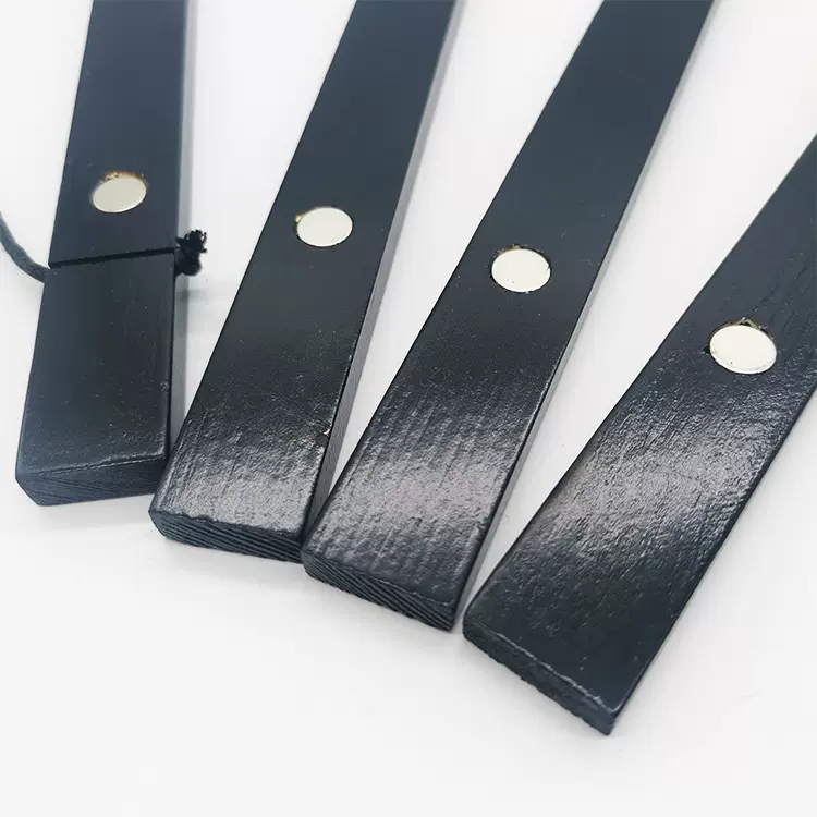 厂家定制黑色磁性挂轴夹实木挂轴杆现代装饰画木质挂轴海报装饰夹