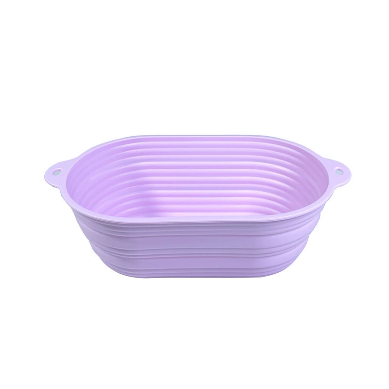 Cross-border food grade new silicone rectangular fermentation basket bread cake mold DIY baking mold toast baking pan
