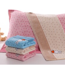 批发金号枕巾MF2029H 米菲系列纯棉色提花毛圈吸水居家床上用品