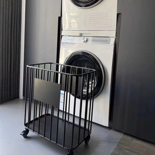 Ins Style Bedroom Bathroom Dirty Clothes Basket Storage Basket Yoga Mat Storage Basket Light Luxury Wheel Dirty Clothes Basket High Beauty Value