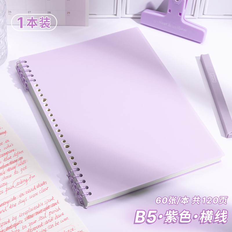 B5 horizontal line · 1 book [Purple] 120 pages in total