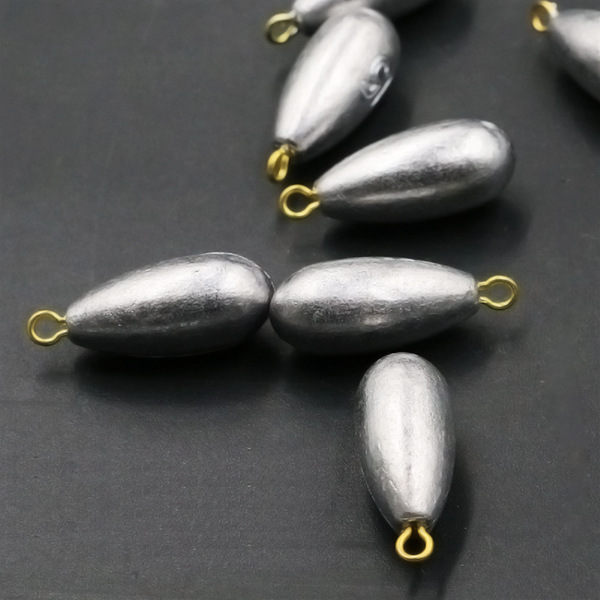 Qianlilai lead sinker far-drop copper ring water droplet belt ring…