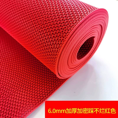 Avtomobil döşəmə paspasları – mat carpet floor mat - 60mm-foot-thick-encryption-step-not-rotten-red-9060cm