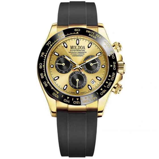 Ditong takes Jindi Yu Wenle hollow fake mechanical watch men's calendar waterproof watch trembles fast hand a generation of hair