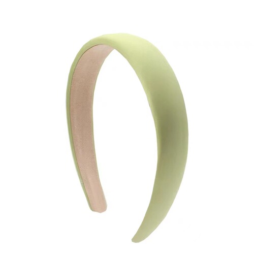 Go where the wind blows Liu Yifei Xu Hongdou's same style green satin hairpin hairband women's high skull headband headwear