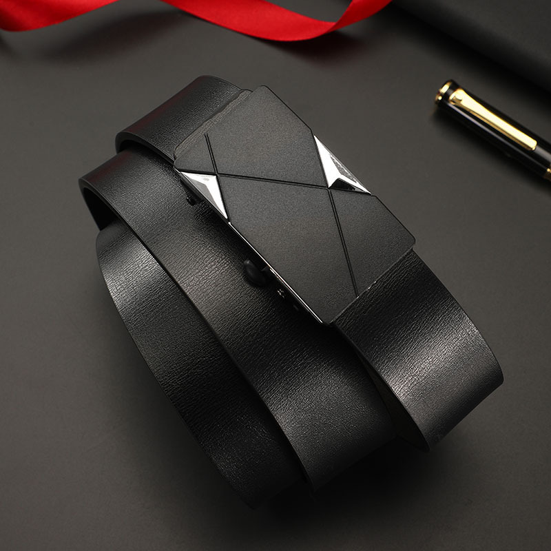 Toothless Automatic Buckle Belt Fashion All-match Trendy Men's Belt Middle-aged and Young People's Pants Casual Belt Chinese Style